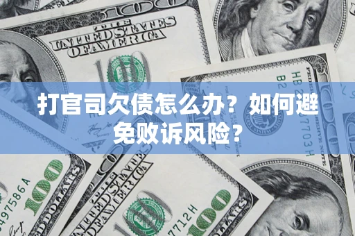 武汉打官司欠债怎么办？如何避免败诉风险？