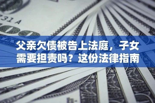 武汉父亲欠债被告上法庭，子女需要担责吗？这份法律指南必须看完