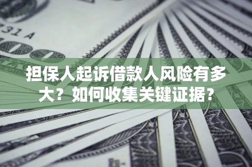 武汉担保人起诉借款人风险有多大？如何收集关键证据？