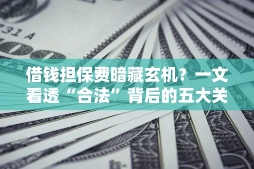 武汉借钱担保费暗藏玄机？一文看透“合法”背后的五大关键陷阱