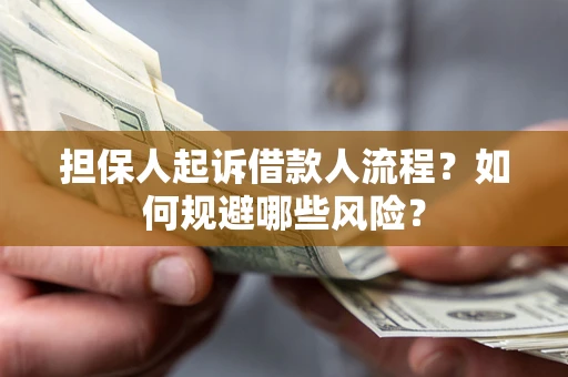 武汉担保人起诉借款人流程？如何规避哪些风险？