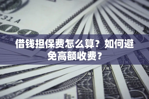 武汉借钱担保费怎么算？如何避免高额收费？