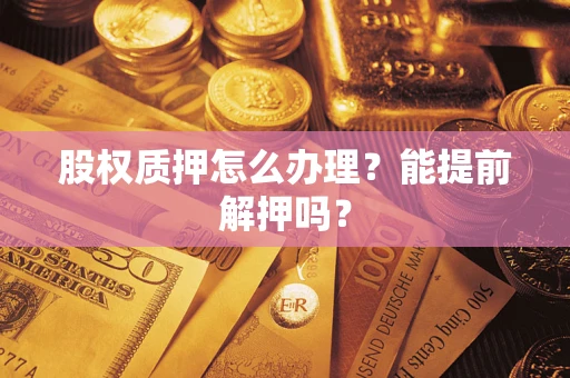 武汉股权质押怎么办理？能提前解押吗？